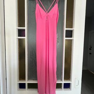 Avantlook Hot Pink Midi Dress